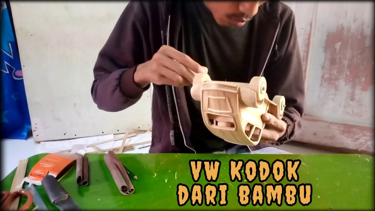 MOBIL VW KODOK DARI BAMBU || bamboo art