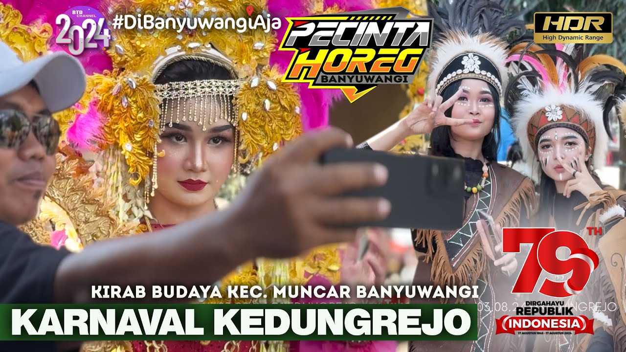 Full Horeg.. Karnaval Kirab Budaya Desa Kedungrejo Muncar Banyuwangi 2024 - Start Balai Desa