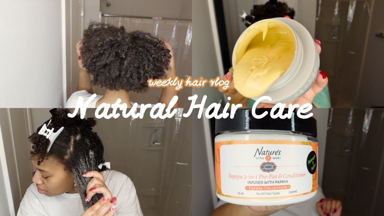 4C Hair Wash Day + NLS, Cécred & K18 Products: Perm Rod Braid & Curl on 