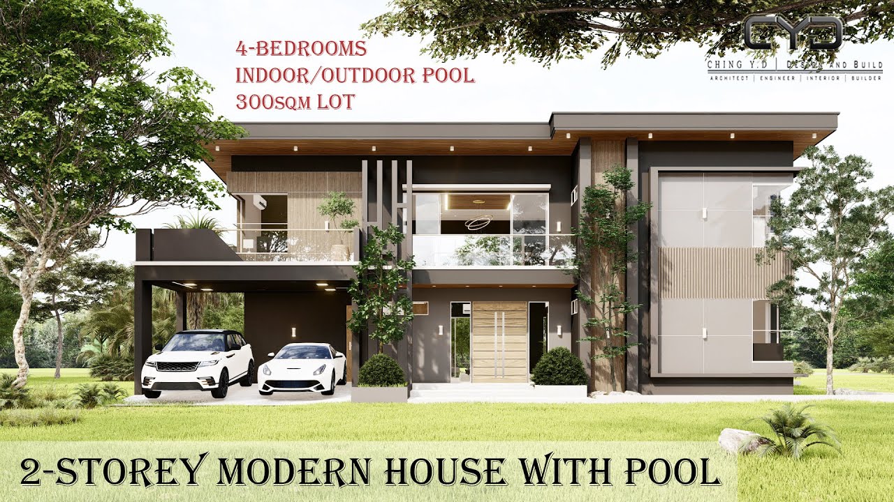 Project #49: A 4-BEDROOM MODERN HOUSE w/ POOL  | 300sqm Lot 20x15m| House Tour | House Design