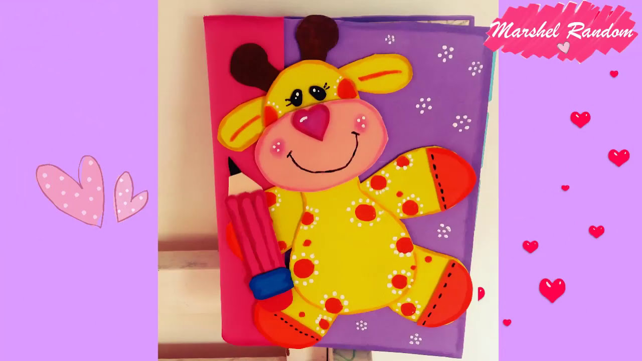 COMO DECORAR UN CUADERNO CON FOAMI 🌸  DIY MANUALIDADES