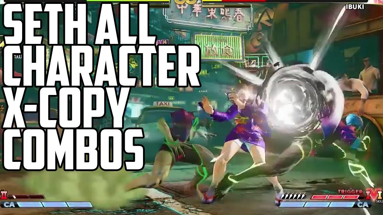 20 sec long, 61-Hit Combo!! SETH: All Character X-Copy Combo Showcase