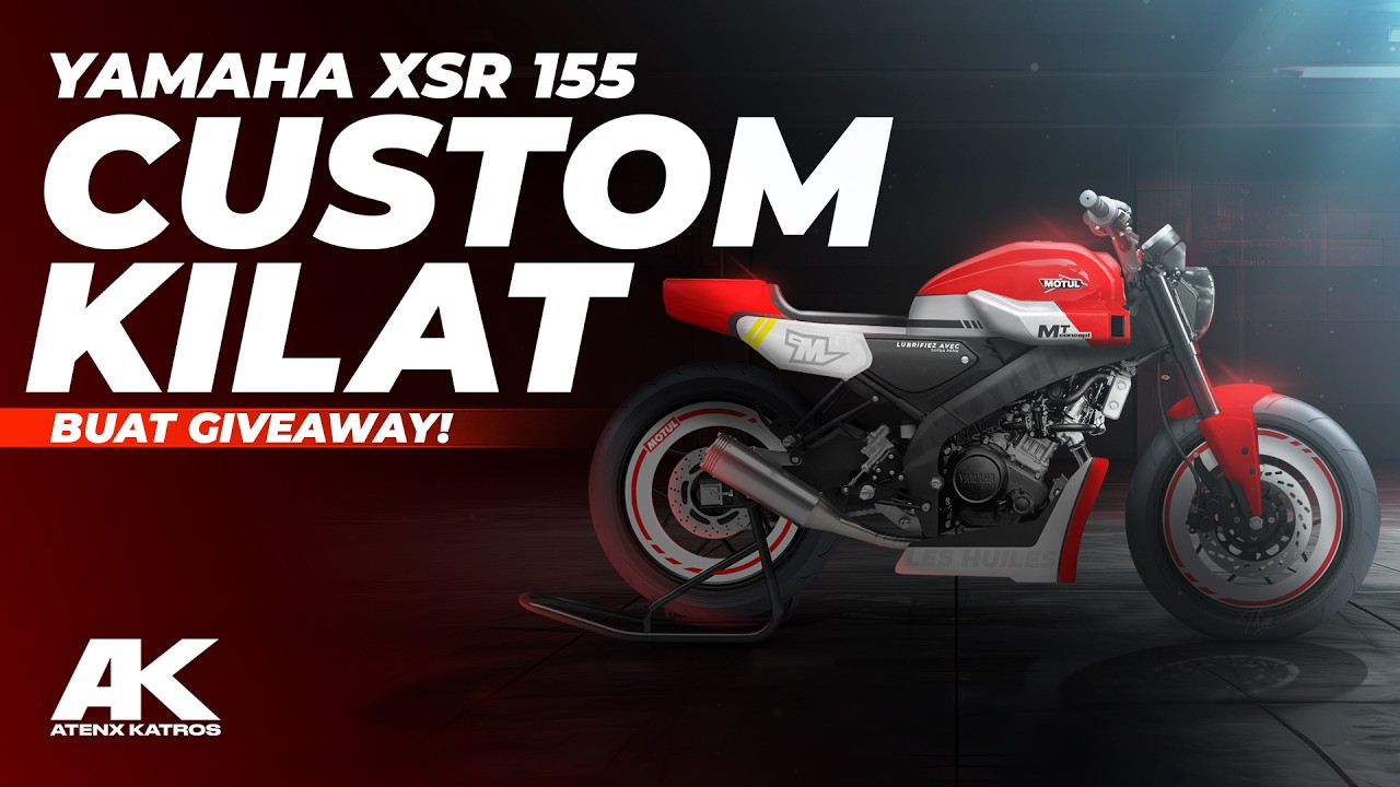 Beli Oli Gratis Motor !! Atenx Katros Nge-custom Yamaha XSR 155 buat Hadiah @Motul Indonesia