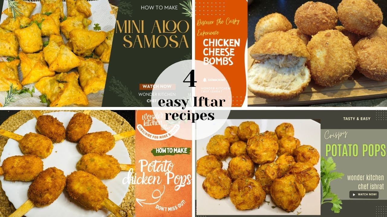 4 Easy Iftar Recipes | Ramadan Special | Make and Freeze | Iftar Special |Wonder Kitchen