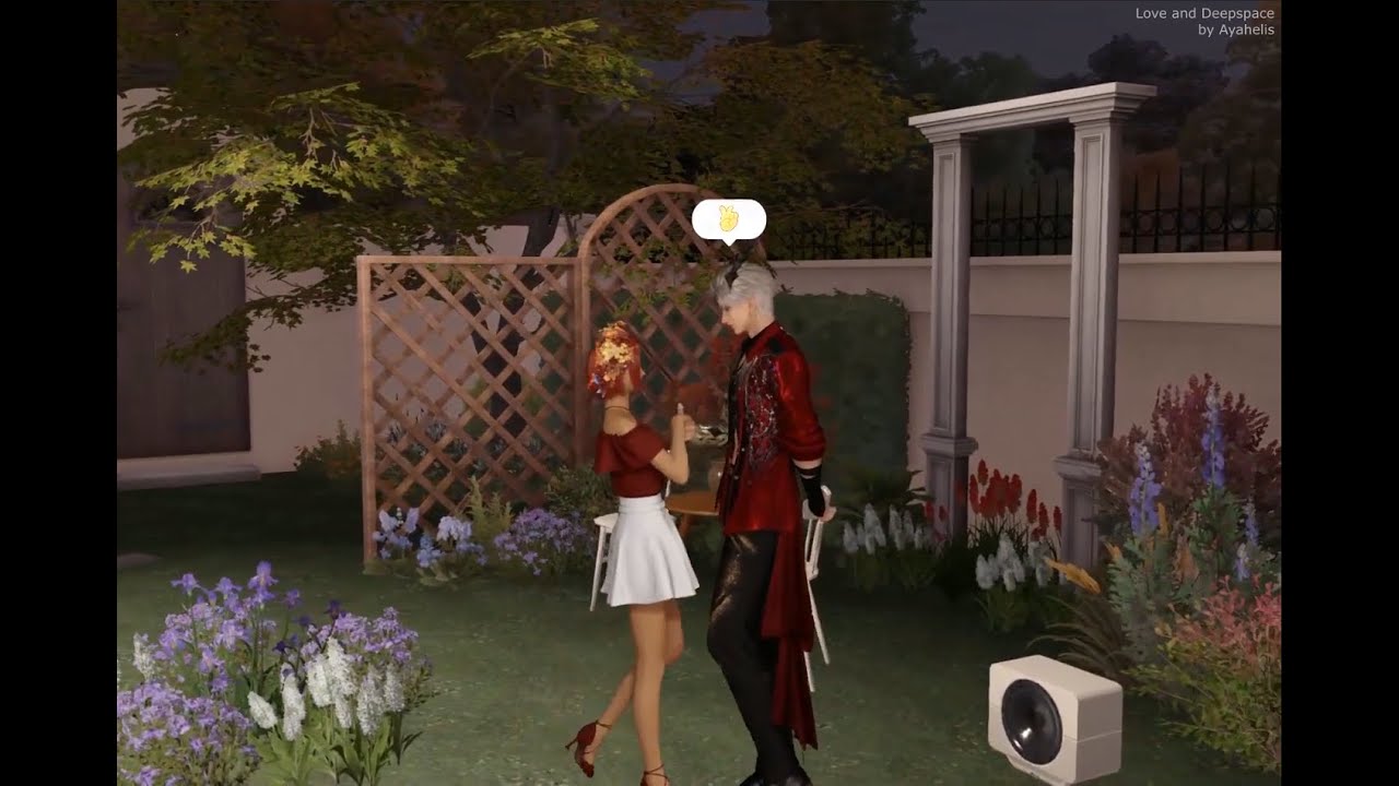 Sylus and MC dancing to celebrate decorating their NEW HOUSE Love and Deepspace
