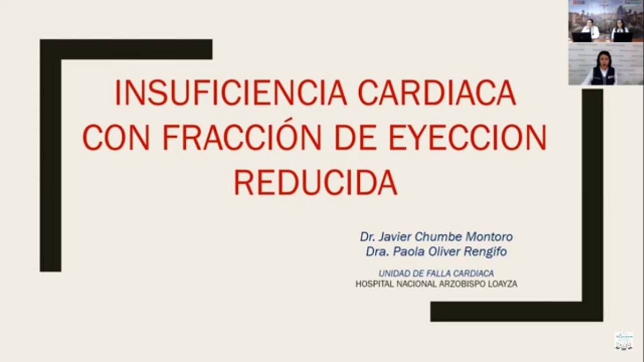 INSUFICIENCIA CARDÍACA CON FRACCIÓN DE EYECCIÓN REDUCIDA