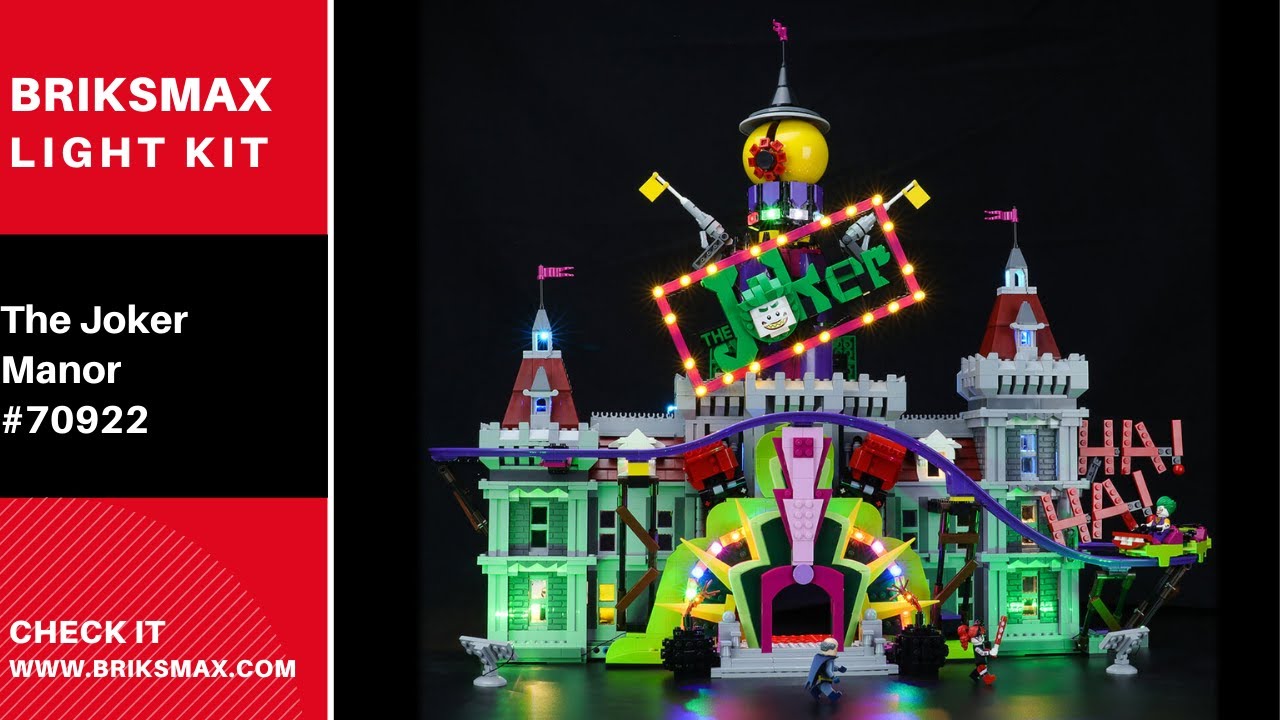 BriksMax Light Kit For Lego DC The Joker Manor 70922