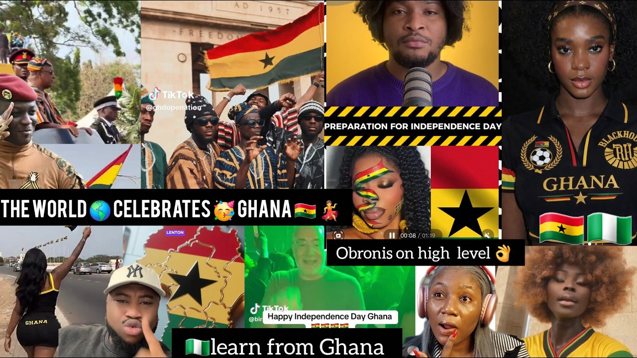ECHOKE💃🥳GHANA 🇬🇭 ON FIRE 🔥AS THE WORLD🌍RATES GHANA'S INDEPENDENCE BEST👌IN AFRICA