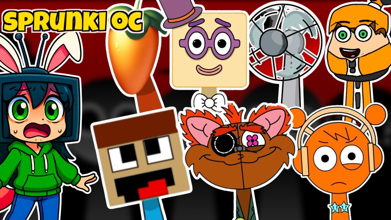 sprunki oc: El hermano de Oren, Giblet Poppy Playtime 5, Duarte & Palmita