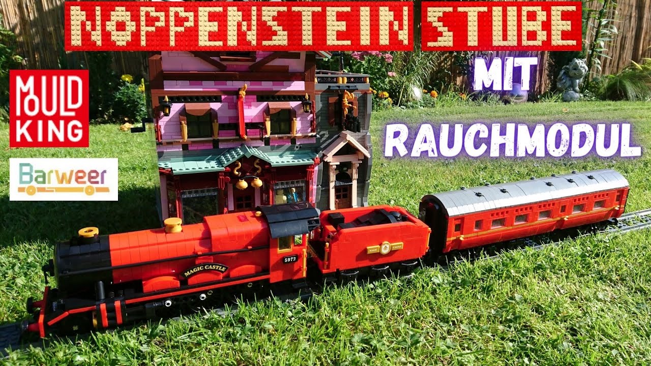 Diese Dampflok dampft wirklich | Mould King Magic Train 12010 | Der Hogwarts Express in 8 wide