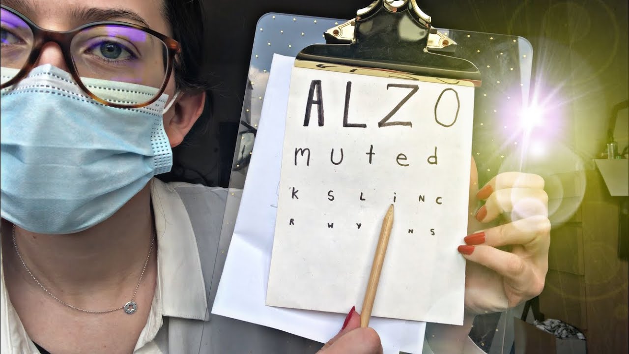 Fastest Eye examination 👀👩🏻‍⚕️ [ASMR] role-play