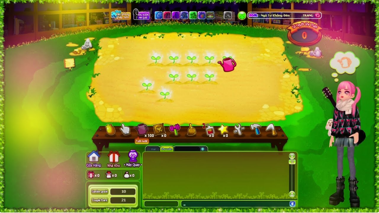 [AUDITION GAME] KHU VƯỜN TÌNH YÊU GAME AUDITION - TRẢI NGHIỆM CHĂM VƯỜN GAME AUDITION LẦN ĐẦU TIÊN