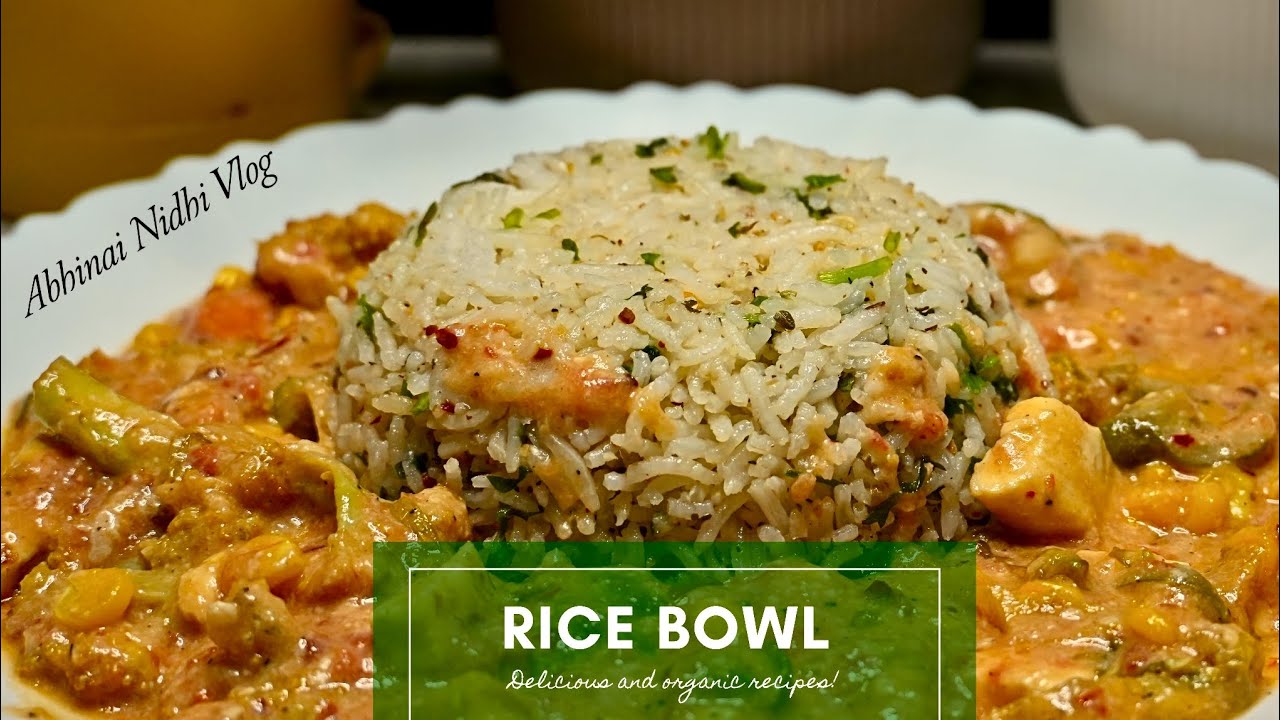 High Protein  Rice Bowl | Quick & Healthy Meal  #abhinainidhivlog #youtubeshorts 