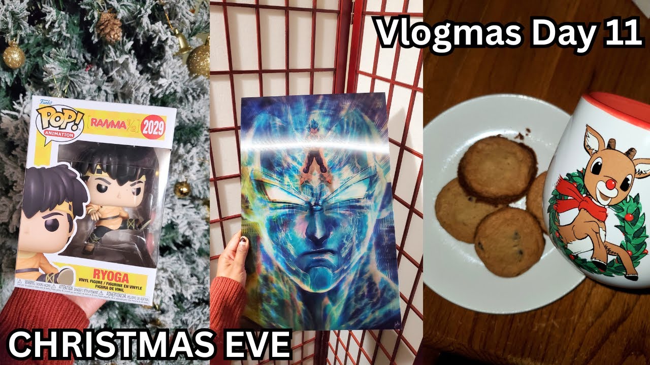 Christmas Eve VLOG -  Funko Pop Haul, Hot Topic Haul, 3D Art Haul, Movie Night, Baking Cookies 11