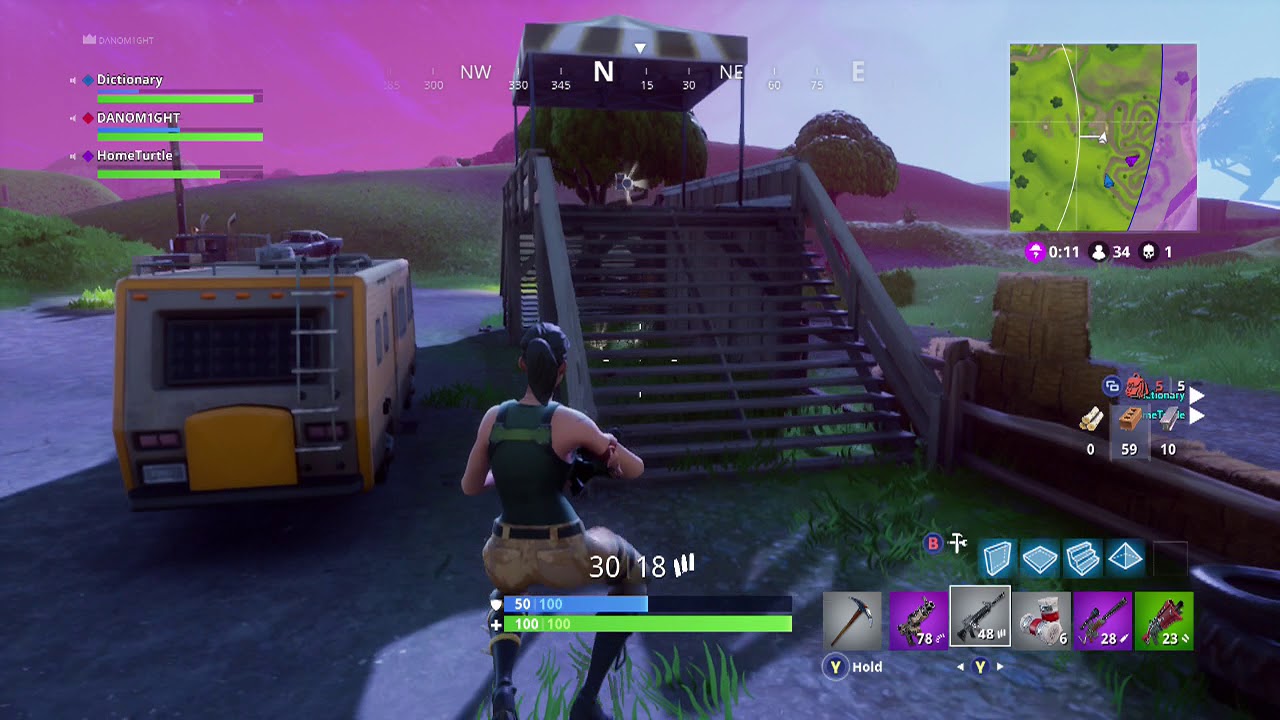 Fortnite Battle Royale Squad Win #4!