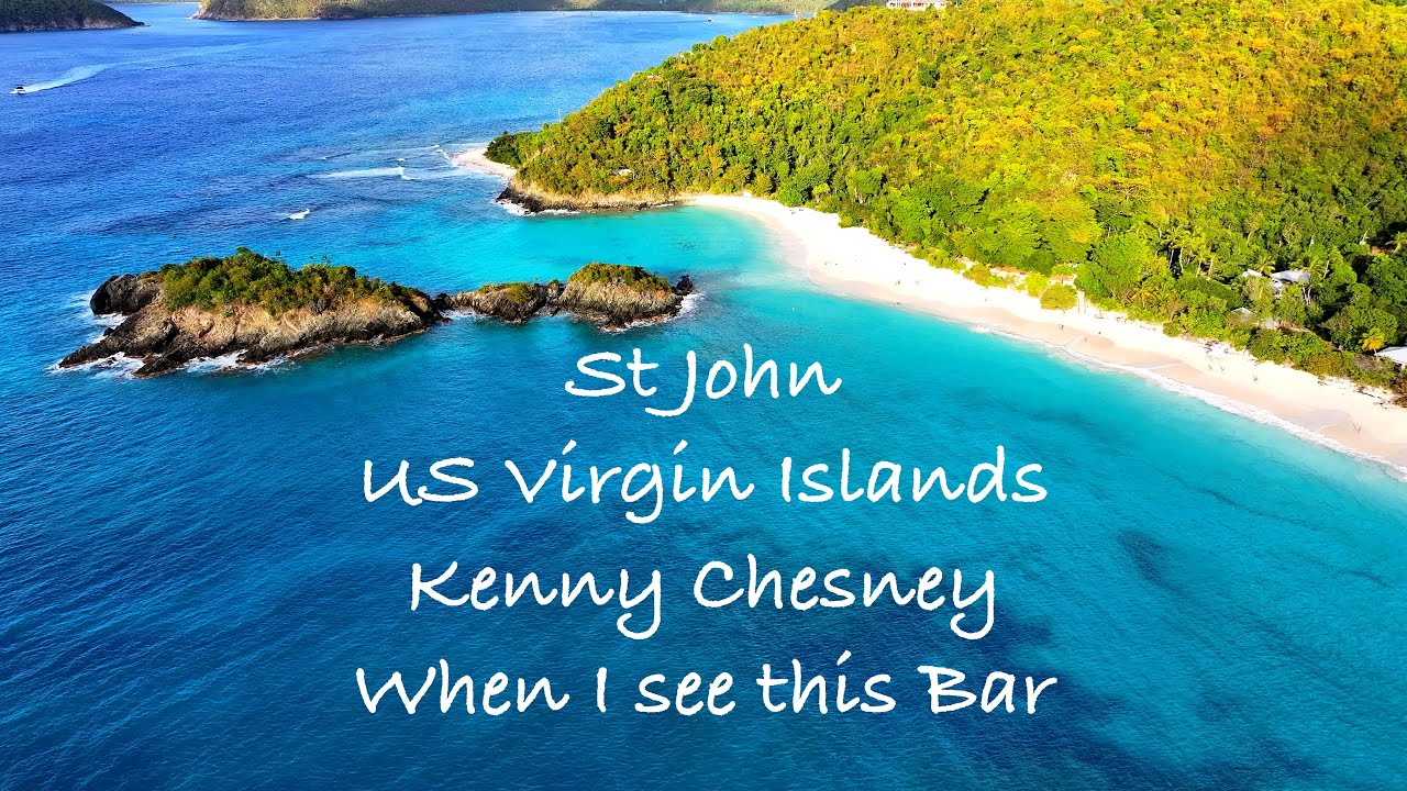 St. John USVI Aerial Drone Tour (4K). A Breathtaking Island Flyover Set to Kenny Chesney