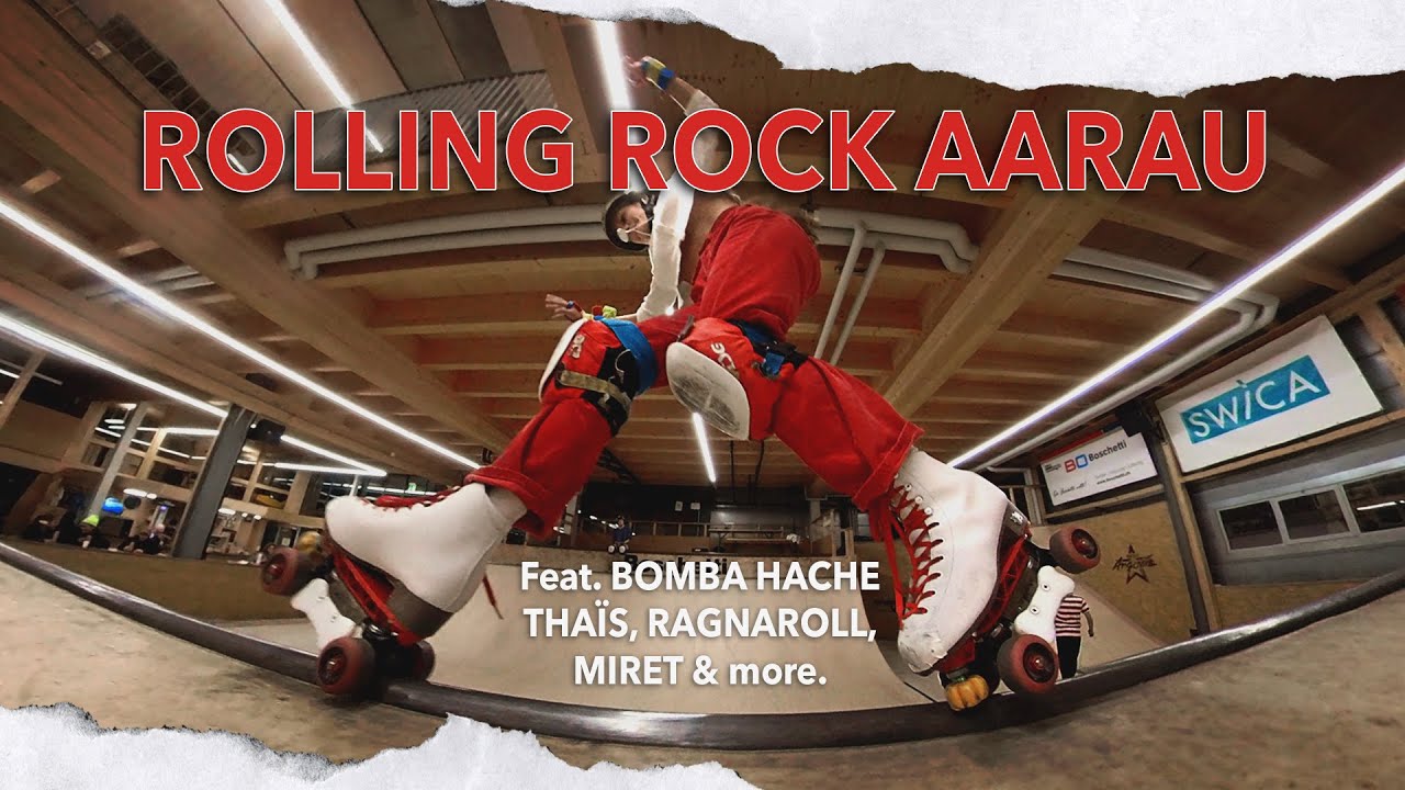 Roller Skating at Rolling Rock Aarau skatepark and mini ramp