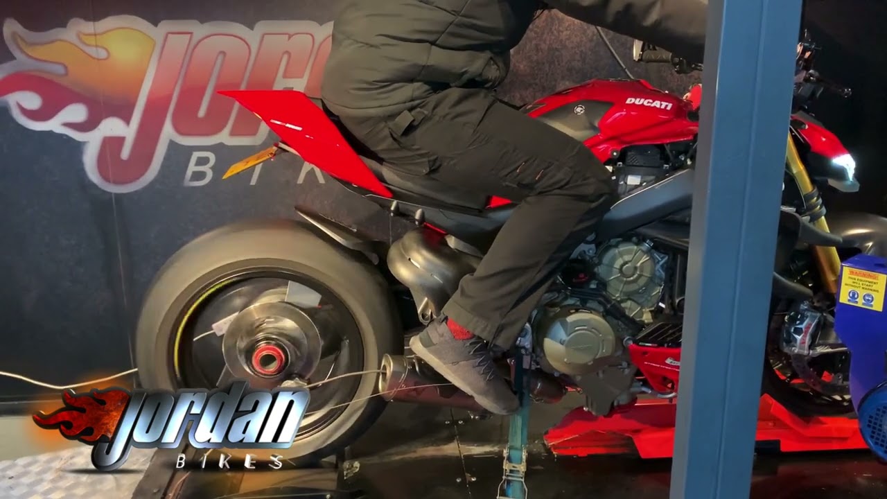 Jordan Bikes ECU Remap Ducati Streetfighter V4 - Insane power !!! 11.9 BHP gain, now 199.4 BHP