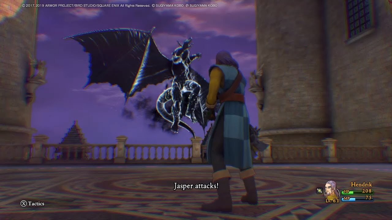 DQ11S - Jasper's Shadow (all Draconian, no healing)
