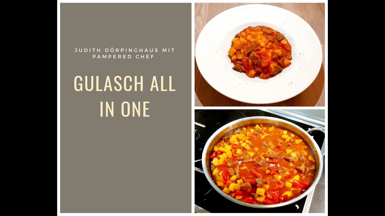 Gulasch, All in One aus der Wokpfanne von Pampered Chef