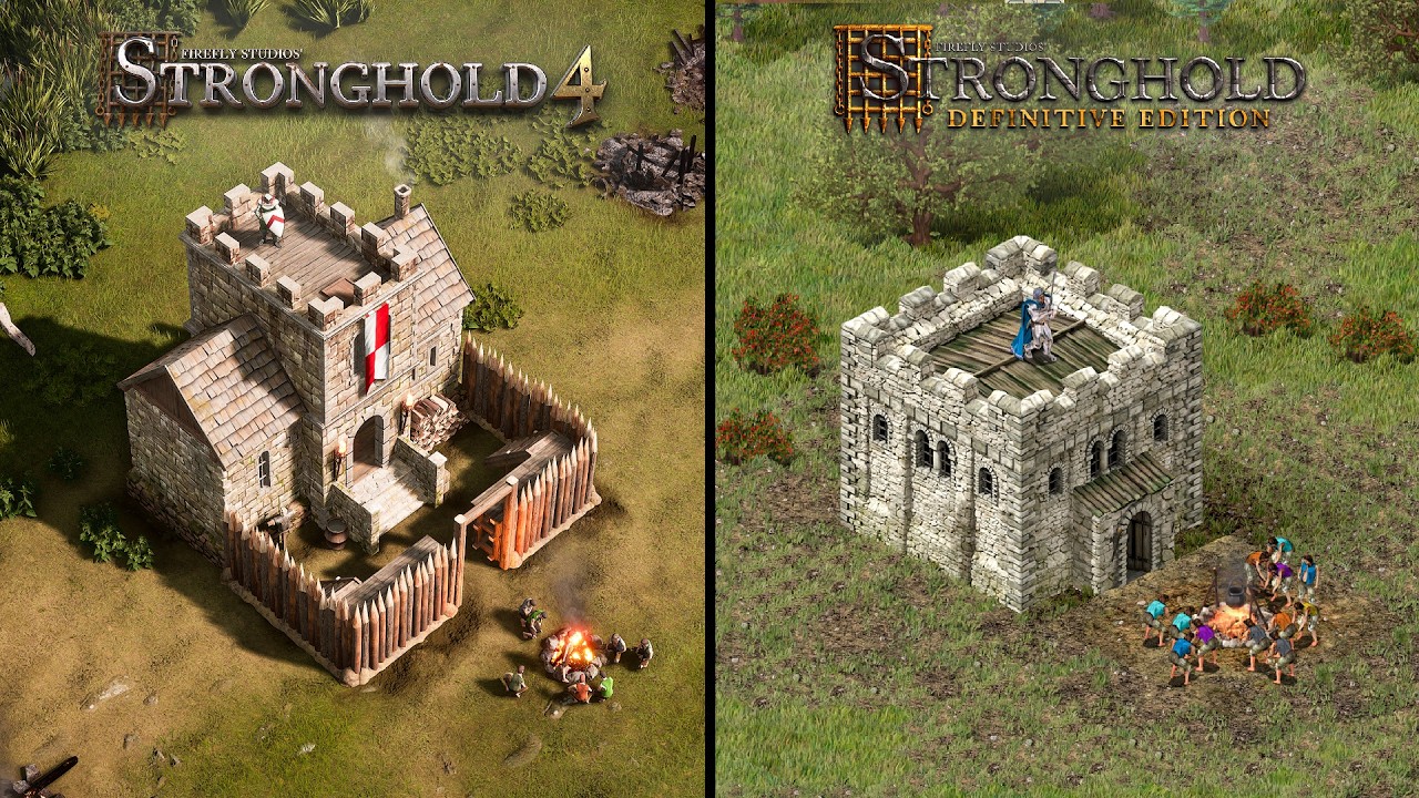 Stronghold 4 vs Stronghold Definitive Edition - Early Gameplay & Graphics Comparison