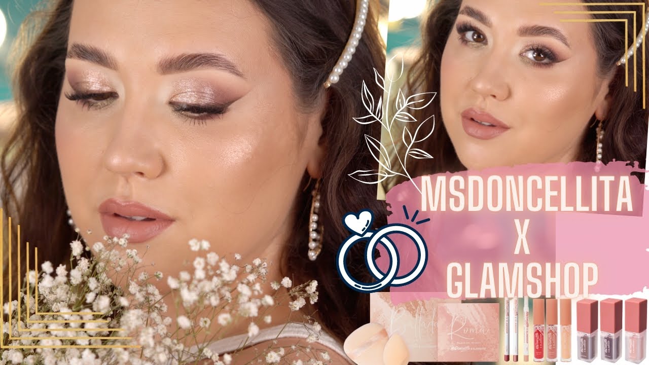 Makijaż ŚLUBNY kolekcją MsDoncellita x GLAMSHOP ✨ || TEST CAŁEJ kolekcji  😍