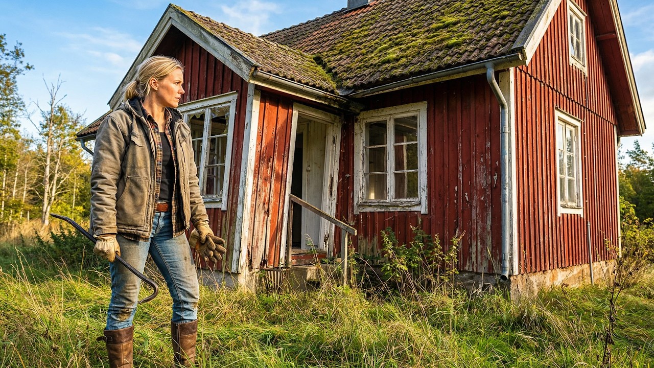 Woman Restores OLD Abandoned Wood House from Scratch | Start to Finish by@annasgmlindgren​