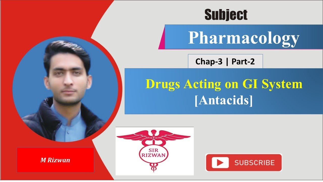 Drugs Acting on GI System [ Antacids ]  || Chap-3 , Part-2 || BSN and BS Paramedics Course .