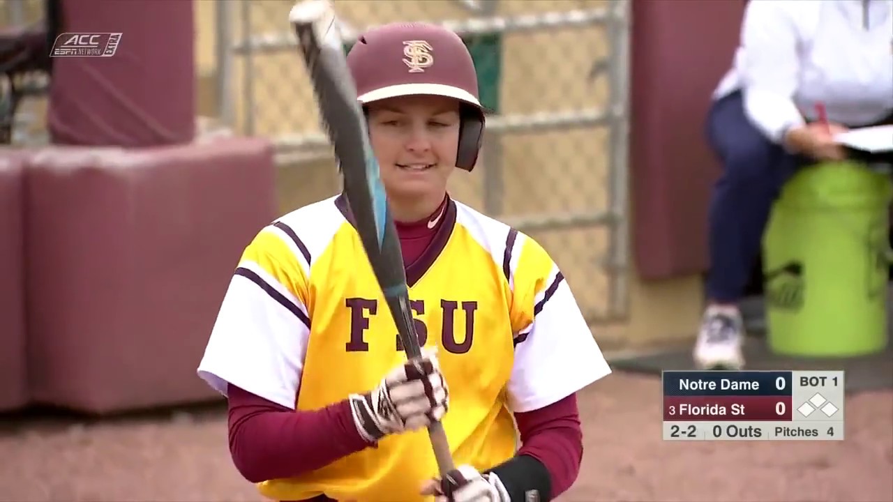 NCAA Softball 2019 : Notre Dame vs  #3 Florida State Mar 16