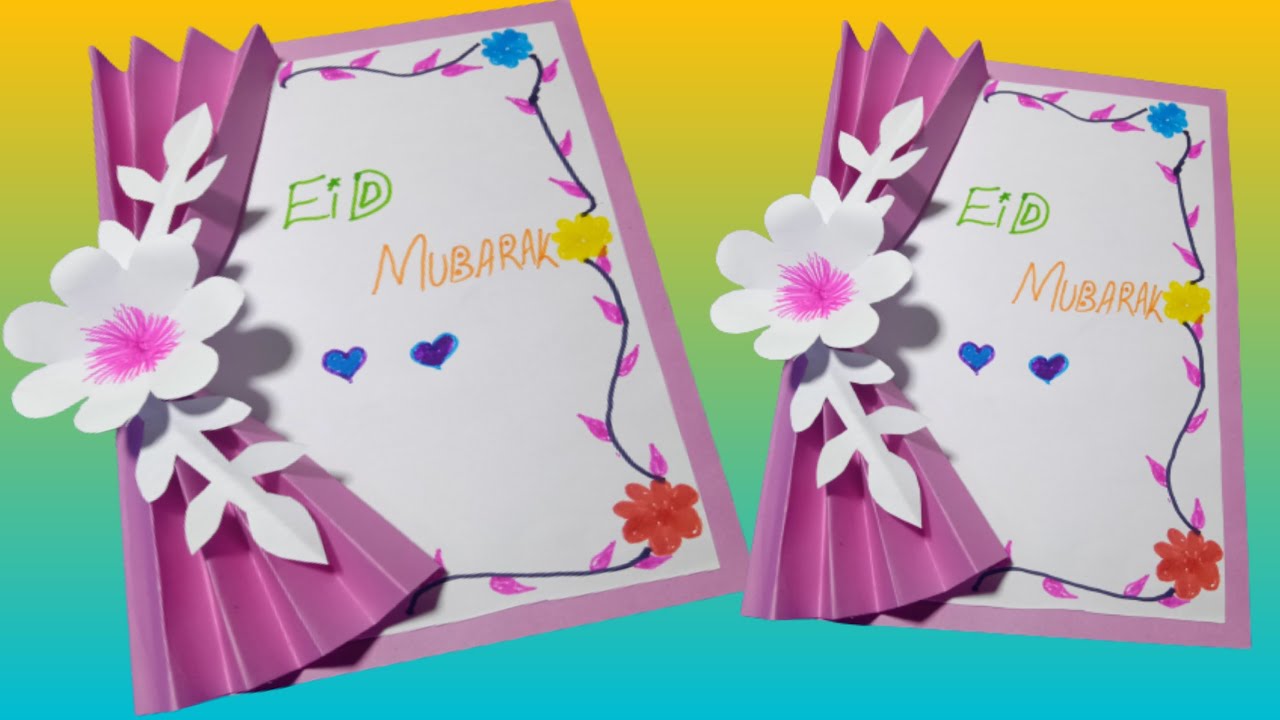 how to make eid card||eid card||how to make eid card with paper||diy eid card||eid mubarak