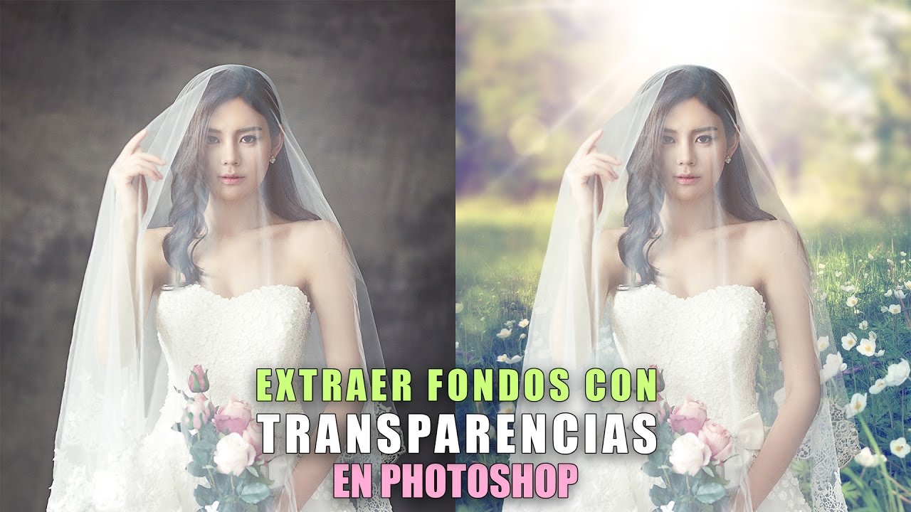 Cómo extraer fondos con transparencias en Photoshop