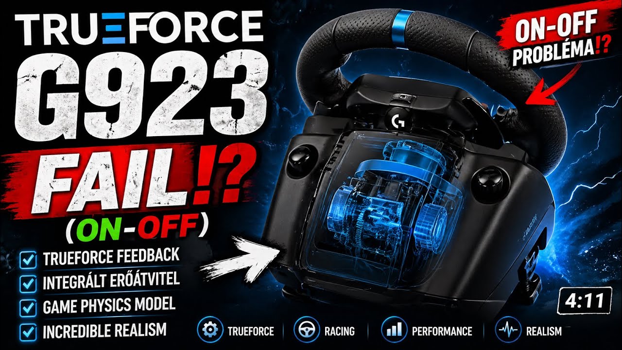 🎮#logitech  #g923  #trueforce Fail⁉️(ON-OFF)