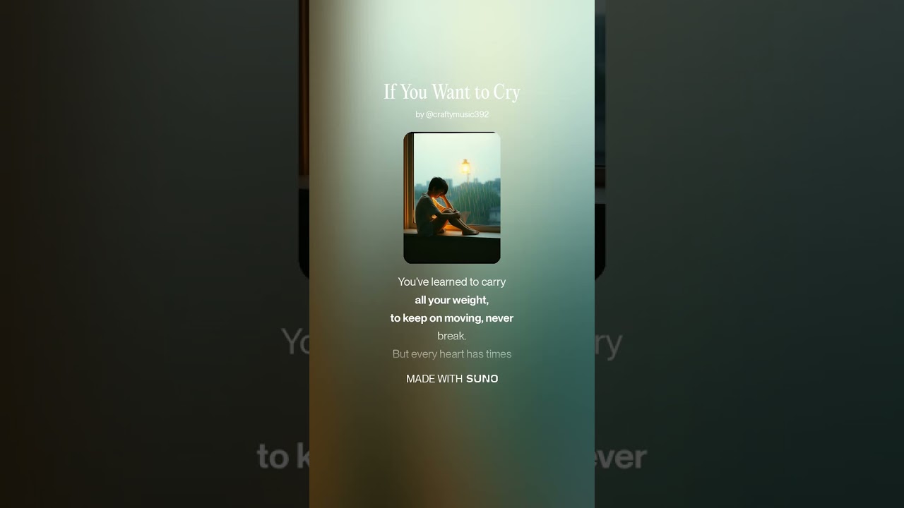If You Want to Cry