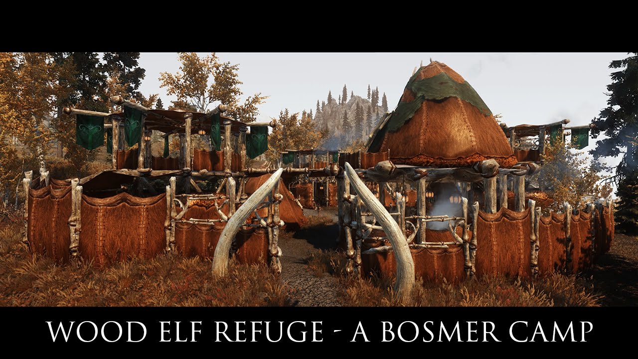 TES V - Skyrim Mods: Wood Elf Refuge - A Bosmer Camp