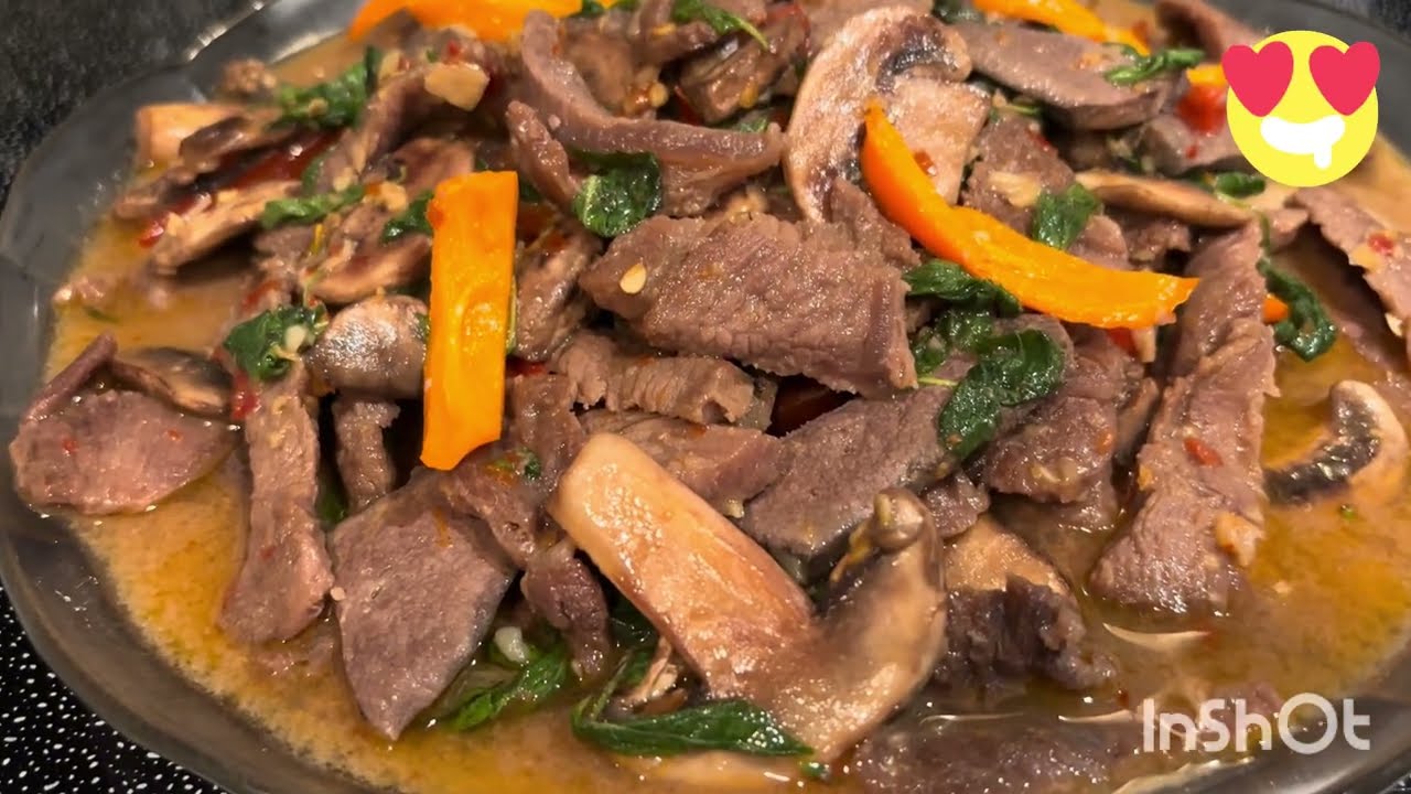 ผัดกระเพราเนื้ออร่อยค่ะ #ทำกินในรอบปีค่ะ😋👍