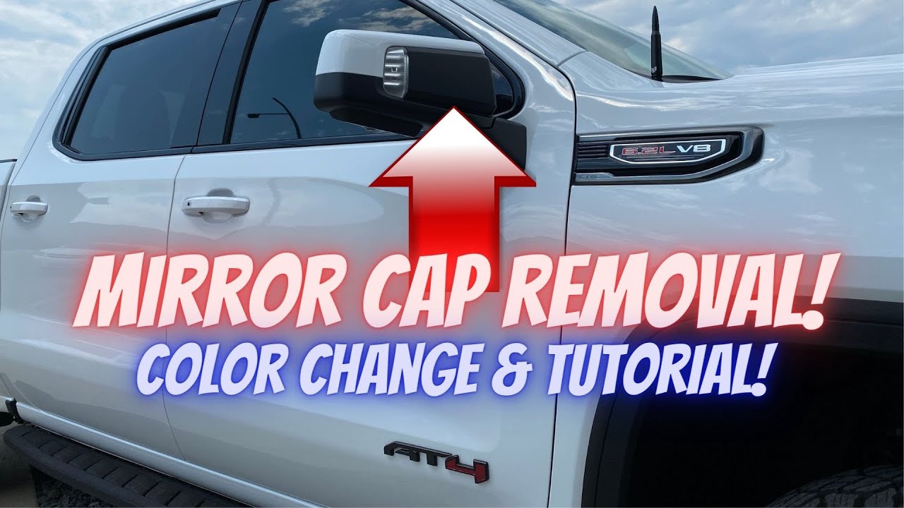 Как снять крышки зеркал грузовика GMC Sierra / Chevy Silverado (2019-2025)!