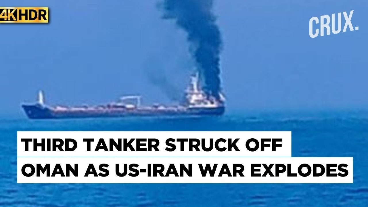 US Strikes Iran Cargo Vessel? Tanker Catches Fire Off Oman as Trump Touts Secret Hormuz Mission | 4K