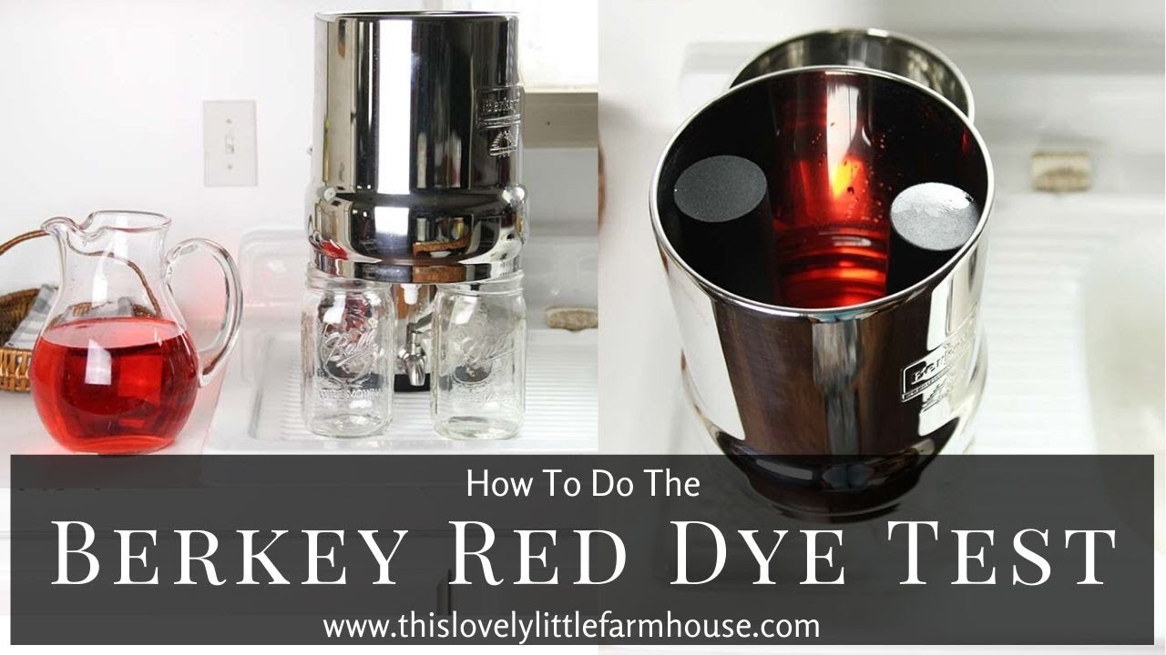 Как проверить фильтр для воды Berkey | ТЕСТ С КРАСНЫМ КРАСИТЕЛЕМ BERKEY