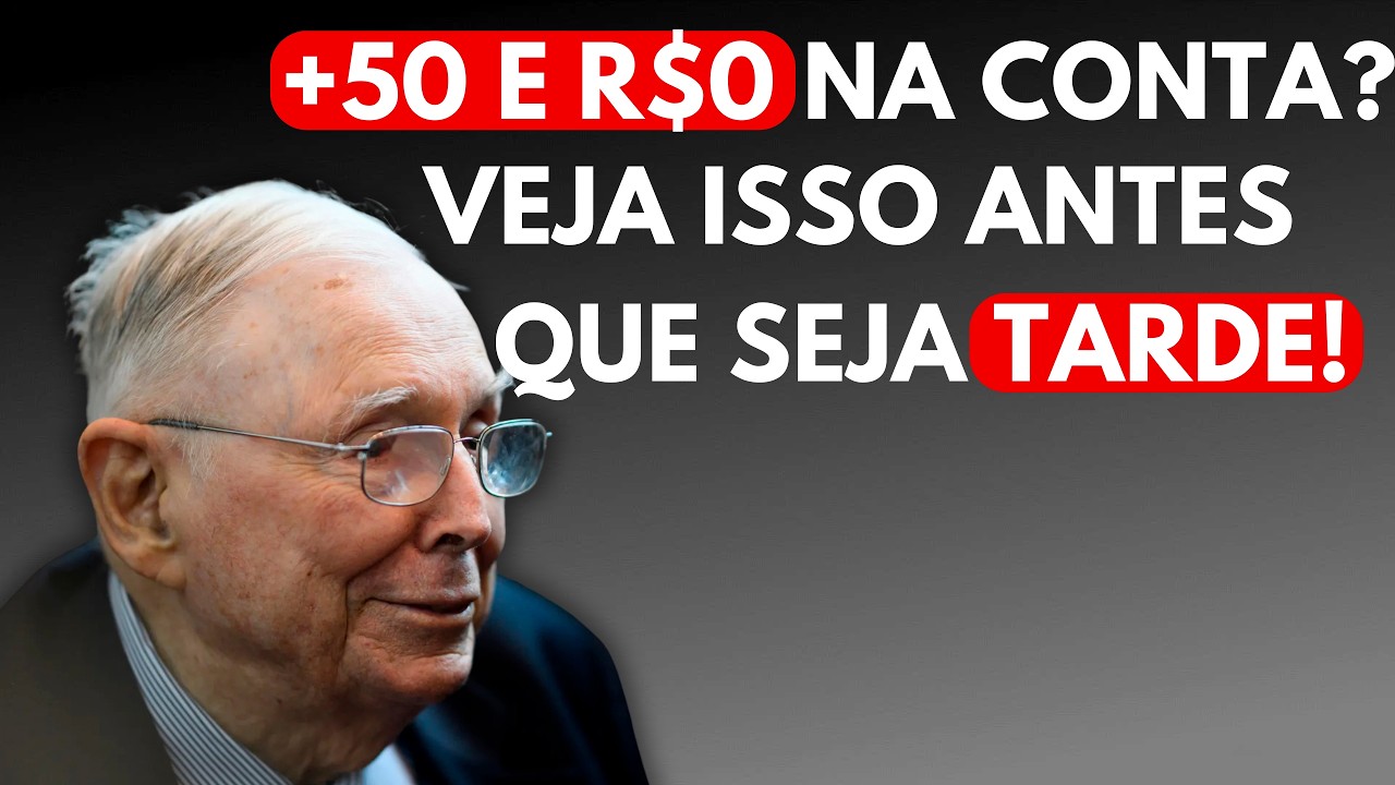 Com 50 , Cada Ano Sem Reserva Financeira Aproxima Você de Uma Velhice Sem Escolha  Charlie Munger
