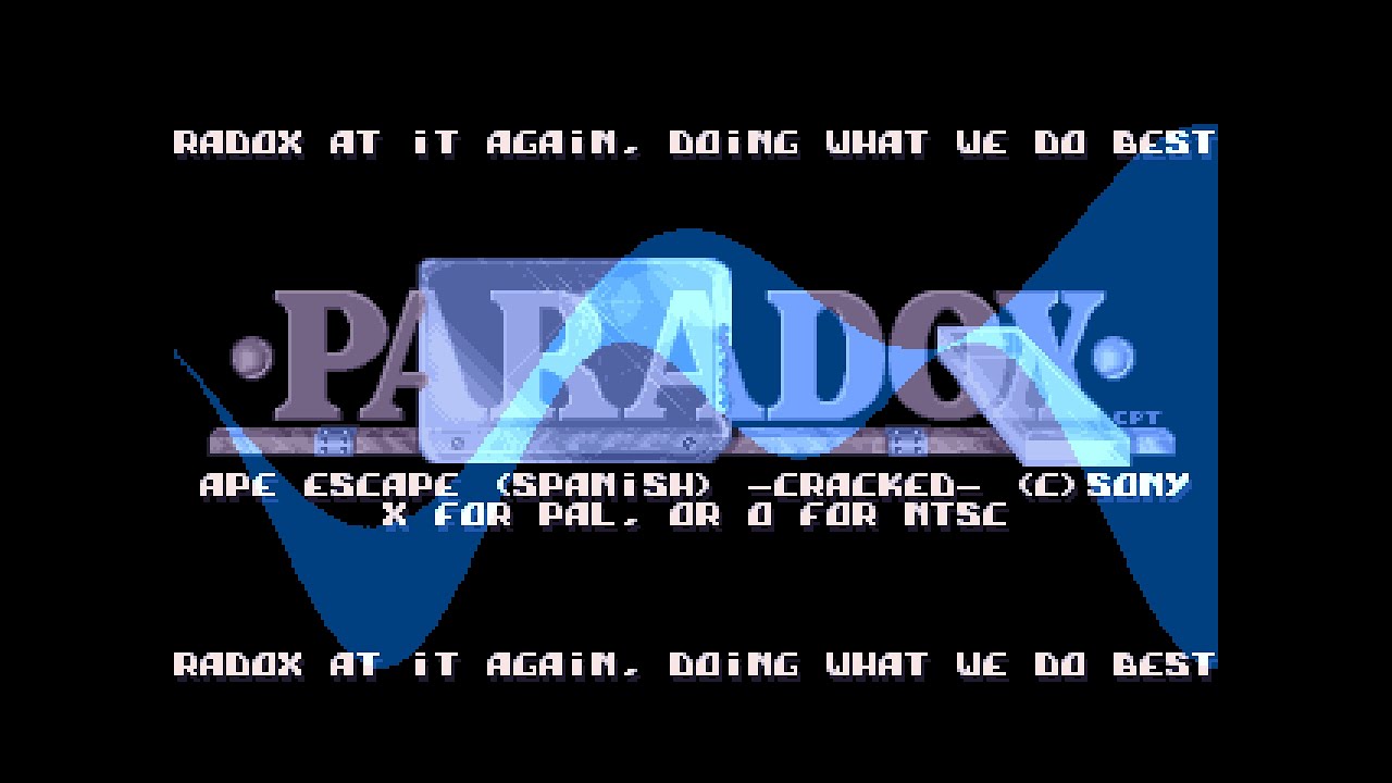 💿 PS1 | Paradox | Ape Escape (ES) | Crack & P/N | 1999-08-01 | PDX-APES