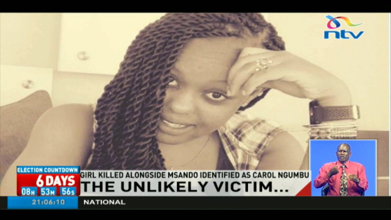 Girl killed alongside Chris Msando identified as Carol Ngumbu