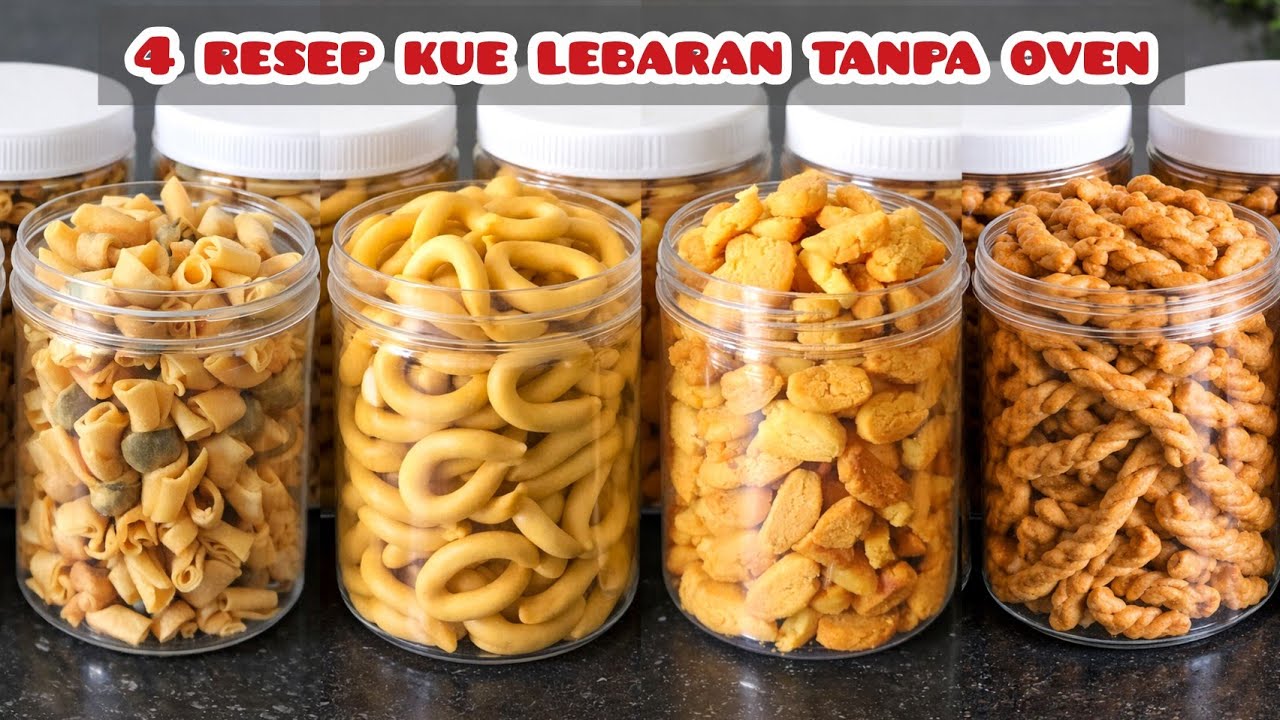 4 resep kue kering lebaran favorit 2026! Tanpa oven! Tanpa mixer!