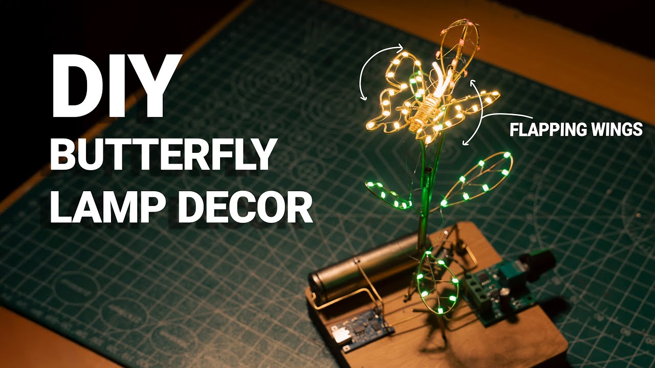 Satisfying DIY Butterfly Lamp | Relaxing Motion 🦋✨