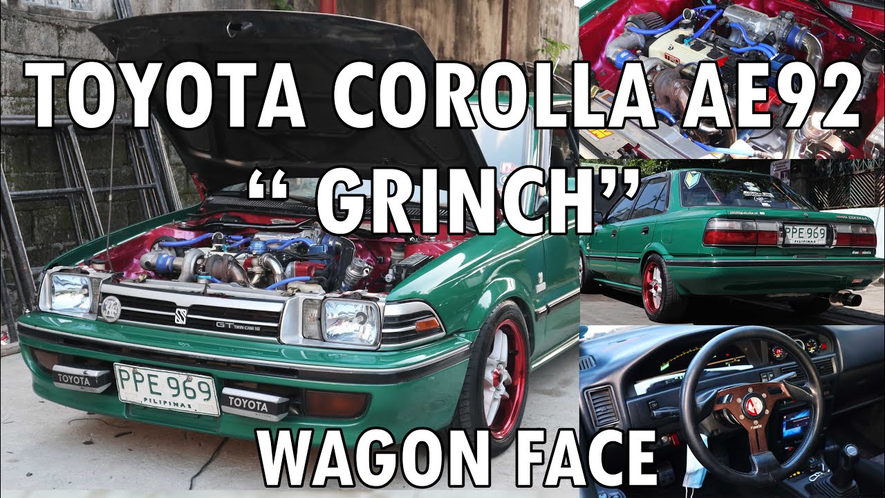 1989 TOYOTA COROLLA AE92 WAGON FACE // SPRINTER BUMBER // JDM // 4EFTE // GRINCH