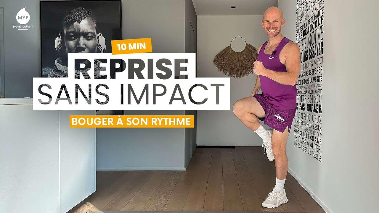 🔥  10 min - sans IMPACT - REPRISE du sport - Alexandre Mallier - Move Your Fit