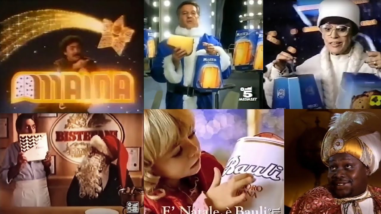 Compilation Spot Natalizi (pandoro, panettone, torrone, CocaCola) Pubblicità anni '80 '90 2000 [ITA]