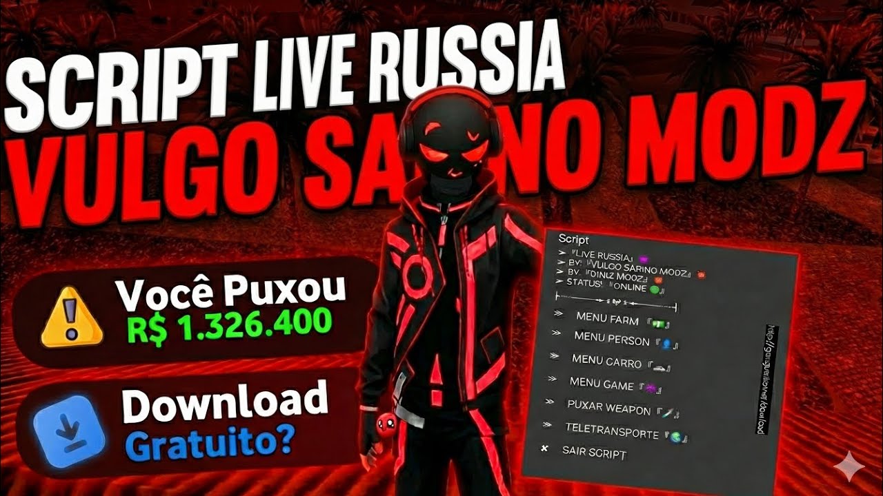 💥SAIU!! SCRIPT FARM LIVE RUSSIA ATUALIZADO!!💥