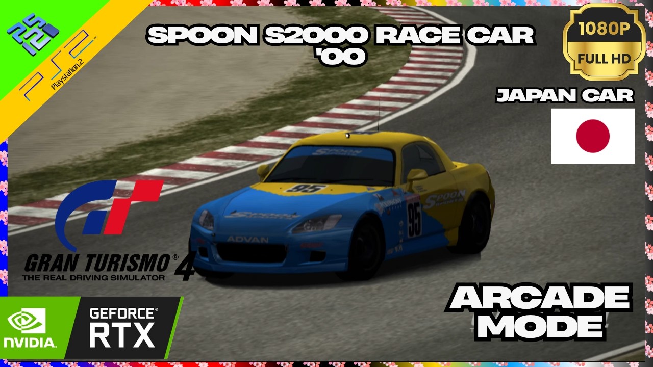 Gran Turismo 4 - Arcade Mode - Spoon S2000 Race Car '00 I Gameplay HD PS2/PCSX2