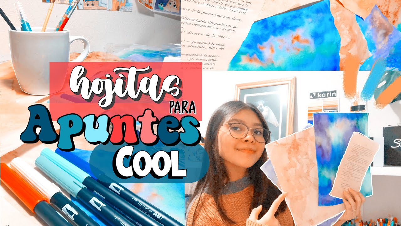 Hojitas cool para tus apuntes✨ ||  agg mas estilo a tus apuntes muy fácil y bonito!✂️