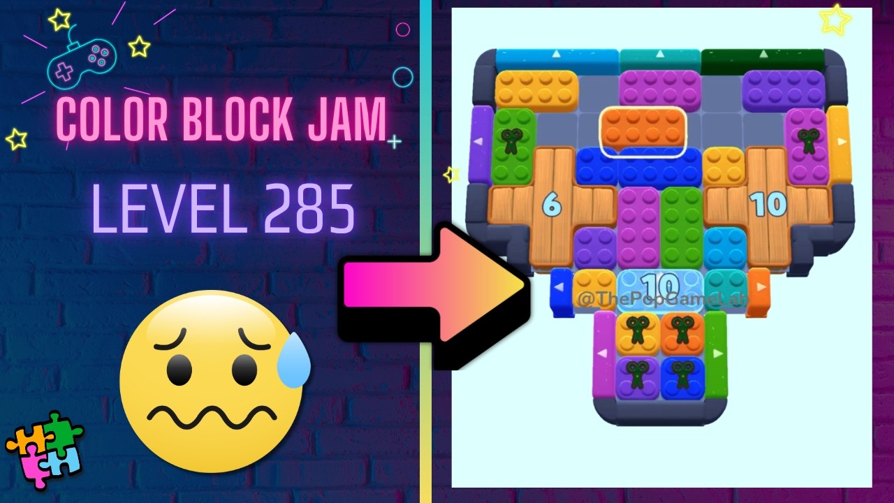 Color Block Jam - Level 285 - Solution Walkthrough